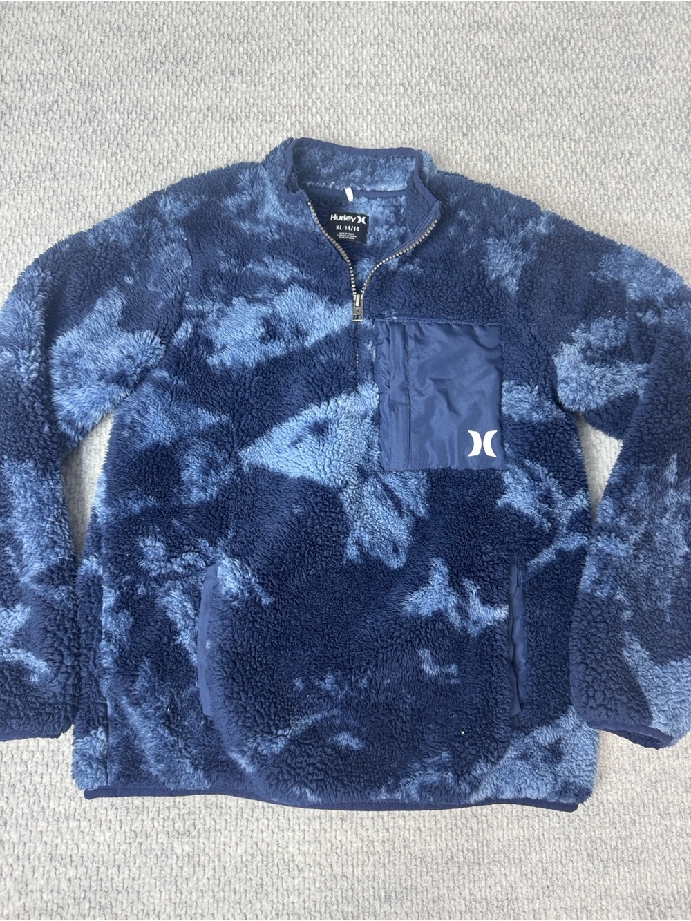 Hurley Youth Fleece XL 14-16 Blue Unisex